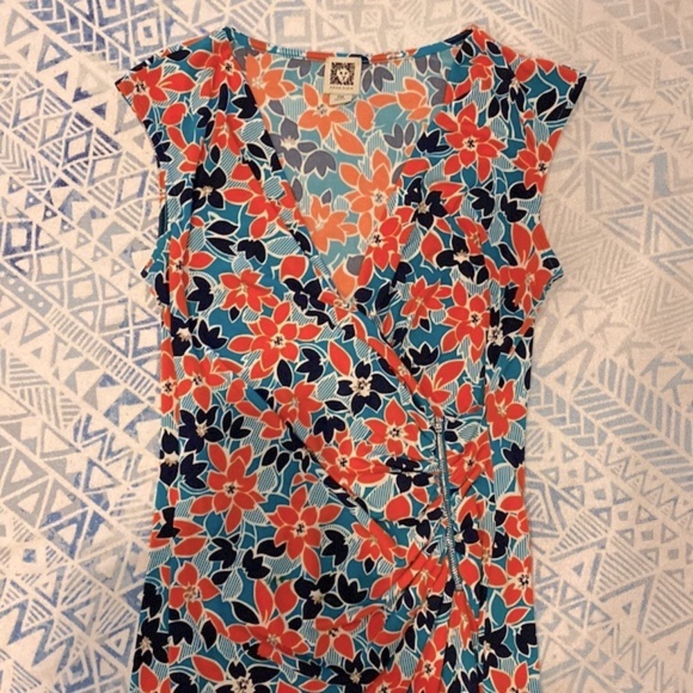 Anne Klein Vibrant Floral Dress - Picture 2 of 7